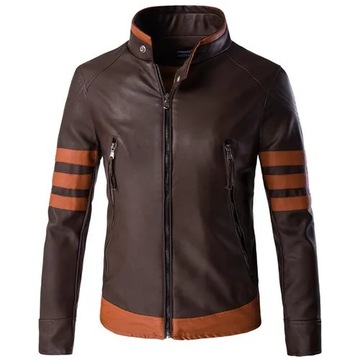 2023 High-end Brand Men's Leather Jacket Wolverine