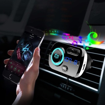 BLUETOOTH ПЕРЕДАТЧИК 5 EDR MP3 ЗАРЯДНОЕ УСТРОЙСТВО QC 2XUSB