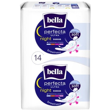 BELLA PERFECTA ULTRA Night Extra Soft САНИТАРНЫЕ ПРОКЛАДКИ 14