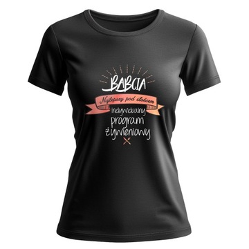 KOSZULKA DAMSKA NAJLEPSZA BABCIA POD SŁOŃCEM SUPER BABCIA TSHIRT PREZENT