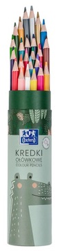 KREDKI OŁÓWKOWE W TUBIE OXFORD KIDS 24+2 KOLORY MIX KOLOR