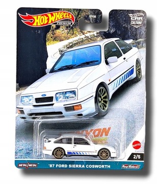 HOT WHEELS PREMIUM '87 FORD SIERRA COSWORTH CANYON WARRIORS CAR CULTURE