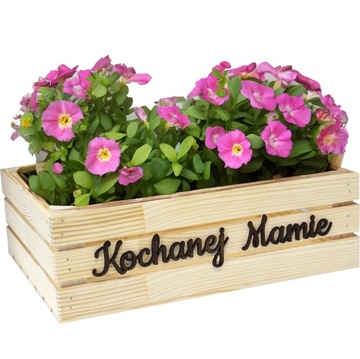 ELEGANCJA DONICZKA DREWNIANA Z GRAWEREM DLA KOCHANEJ MAMY DZIEŃ MATKI MAMA