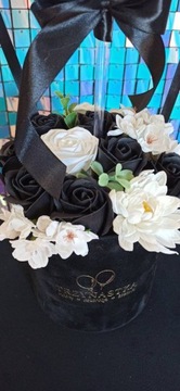 Мыло розы мыльные розы 50шт микс цветов розовый, черный, белый, кремовый