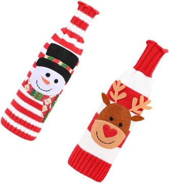 СВИТЕР, КРЫШКА ДЛЯ БУТЫЛКИ, ВИНО, РОЖДЕСТВЕНСКАЯ ОДЕЖДА, ПОДАРОК ​​САНТА