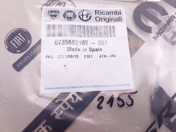 FIAT DUCATO ZNAK ZNAKY NA BLATNÍK 2.3 130 0735683109
