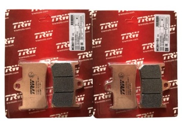 YAMAHA TDM 900 02-09r. KLOCKI PRZEDNIE PRZÓD TRW