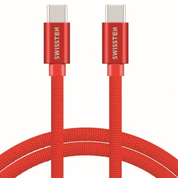 Kabel do ładowania telefonu USB-C CZERWONY