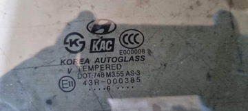 HYUNDAI TERRACAN FACELIFT - SKLO (OKNO) PRAVÝ ZADNÍ OPUSTIT