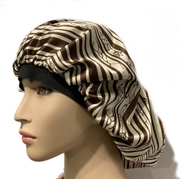 Шапочка из польского атласа, кудри афро-локоны