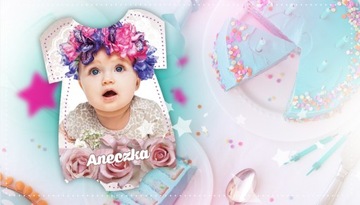 10 ФОТОМАГНИТОВ ДЕНЬ РОЖДЕНИЯ ОДИН ГОД КРЕЩЕНИЕ + КОНВЕРТ