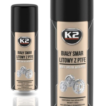 K-2 BIAŁY SMAR LITOWY Z TEFLONEM PTFE 400ML