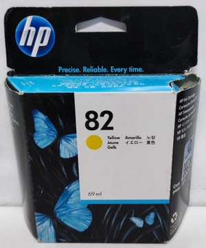 Tusz HP 82 C4913A 69ml Yellow Oryginał 11.2019