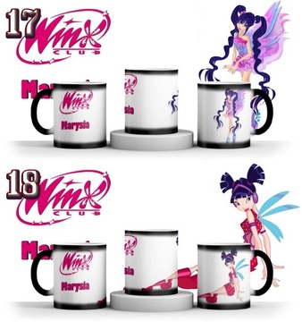 ВОЛШЕБНАЯ КРУЖКА WINX CLUB + ИМЯ + КАРТОН