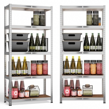 REGAŁ MAGAZYNOWY G7030 METALOWY GARAŻOWY 5 PÓŁEK GARAŻ 150x30x70 OCYNK