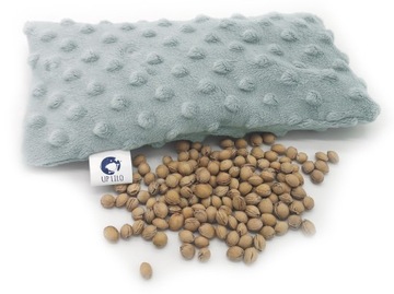 TERMOFOR Z PESTEK WIŚNI NA BÓL MINKY sky grey POSZEWKA eko 200g LiLo