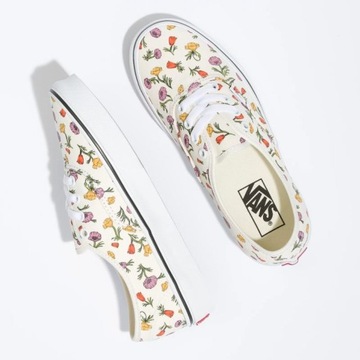 Damskie buty trampki vansy Vans Authentic POPPY FLORAL CREAM kwiaty 37