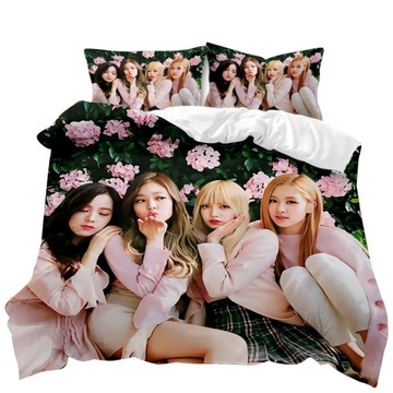 KOMPLET POŚCIELI 3D 160x200 BLACKPINK 3CZ.