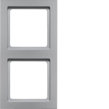 BERKER Q.3 Ramka podwójna aluminium aksamit
