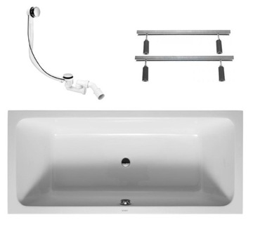 Duravit D-Code Wanna prostokątna+nogi+syfon