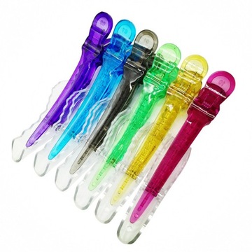 ЗАЖИМЫ ПАРИКМАХЕРСКИЕ КРОКОДИЛ КРАБ ЧЕРНЫЕ 11.5C