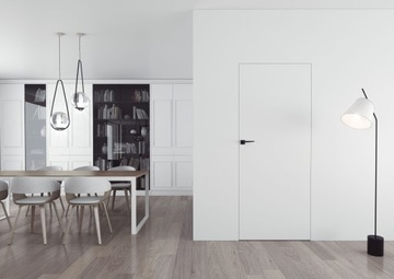 КОМПЛЕКТ СКРЫТОЙ ДВЕРИ + АЛЮМИНИЕВАЯ РАМКА DRE SARA Eco 80 Туалет слева