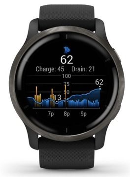 Умные часы Garmin Venu 2 Black WiFi Bluetooth Black