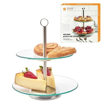 Patera ciasto placek Milena 20/25 cm 2 poziomowa