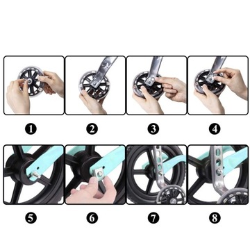 ДЕТСКИЕ БОКОВЫЕ ПОДДЕРЖИВАЮЩИЕ КОЛЕСА ДЛЯ ВЕЛОСИПЕДОВ 12–20 ДЮЙМОВ, ЧЕРНЫЕ ДЛЯ ОБУЧЕНИЯ ЕЗДЫ