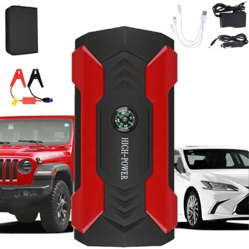 POWERBANK URZĄDZENIE ROZRUCHOWE DO CAR ZESTAW 1W mah Z 4 TRYBAMI LATARKA