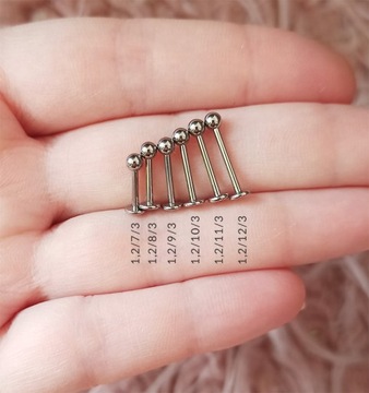 СЕРЬГИ LABRET ВНУТРЕННЯЯ РЕЗЬБА ТИТАН 1.2/11/3