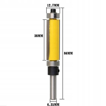 3 . Фреза для верхних и нижних подшипников с