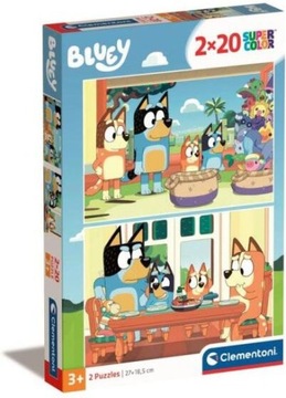 Puzzle 2x20 SuperColor Bluey