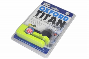 Blokada tarczy hamulcowej OXFORD TITAN 10mm Żółta