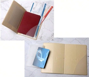 Etui na PASZPORT Dokumenty Karty na gumkę kolorowe OKŁADKA Portfel