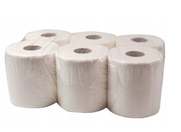 RĘCZNIK PAPIEROWY BIAŁY 100 METRÓW X 6 SZTUK 2W CELULOZA SPK