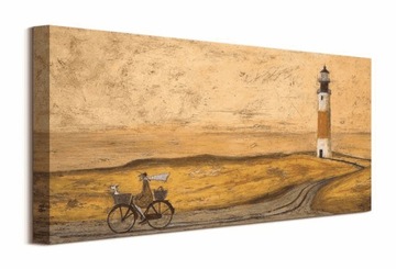 Sam Toft Latarnia Morska Rower Obraz płótno 60x30cm