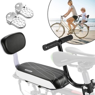 PODUSZKA BAGAŻNIK ROWERU SIODEŁKO OPARCIE FOTELIK ROWEROWY TYLNY CZARNY