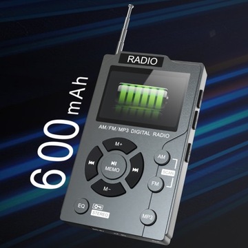 ПОРТАТИВНОЕ ТУРИСТИЧЕСКОЕ КАРМАННОЕ РАДИО AM/FM/AUX