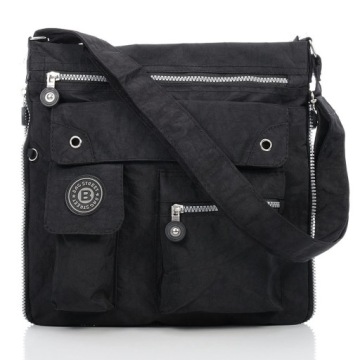 TOREBKA LISTONOSZKA POJEMNA BAG STREET CZARNA