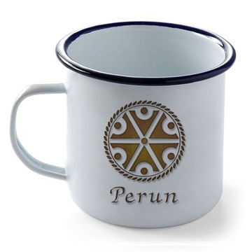 kubek emaliowany wzory - mitologia słowiańska, Perun, Mokosz