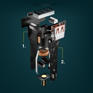 АВТОМОБИЛЬНОЕ ЗАРЯДНОЕ УСТРОЙСТВО BASEUS ДЛЯ ТЕЛЕФОНА + КАБЕЛЬ USB USB-C 100Вт 20В 5А