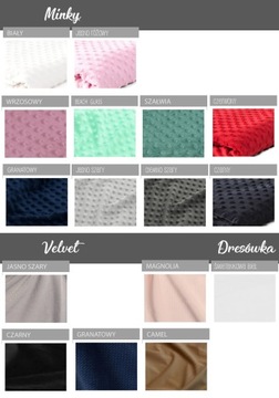 ZIMOWY Wodoodporny śpiworek do wózka - KOLORY