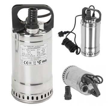 POMPA ZATAPIALNA DO BRUDNEJ WODY IBO SWQ 180 INOX