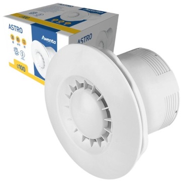 Wentylator sufitowy z wyłącznikiem czasowym Awenta ASTRO fi 100 mm WXA100T