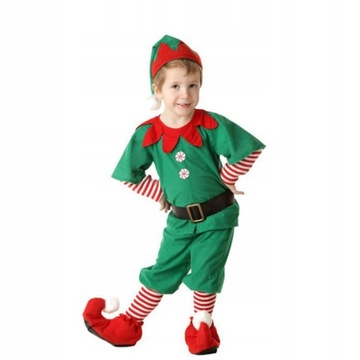 Boże Narodzenie Garnitur ELF Cosplay Dziecko 130