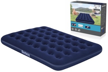 Materac dwuosobowy Bestway 191 x 137 x 22 cm odcienie niebieskiego