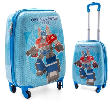 DZIECIĘCA WALIZKA PODRÓŻNA RGL DZIECI BAGAŻ WZORY 4 KÓŁKA RGL ABS