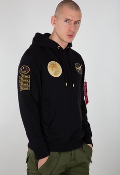 Mikina Alpha Industries Nasa Voyager Hoody Black XL