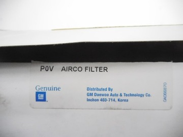 DAEWOO OE EC 96 207 422 FILTR VENTILACE PROSTORU SPOLUJEZDCE